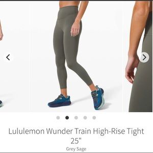 lululemon wunder train 25" size 8